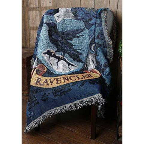 Northwest Harry Potter Woven Tapestry Throw Blanket, 48" x 60", Ravenclaw Crest