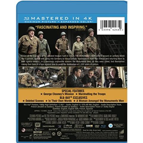 The Monuments Men (Blu-Ray +DVD)