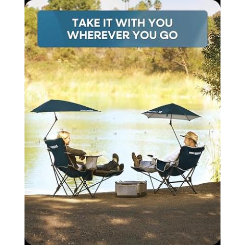 Sport-Brella Beach Chair with UPF 50+ Adjustable Umbrella