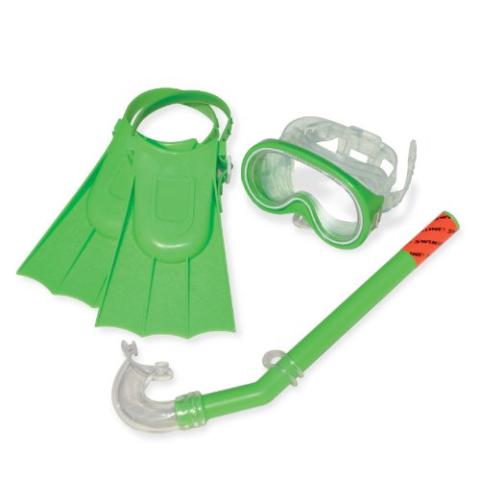 Swimline Thermotech Snorkeling Set with Fins Goggles Snorkel & Backpack