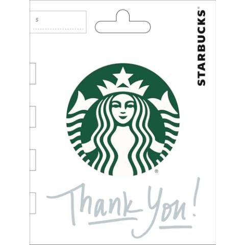Starbucks Thank You Gift Card $25