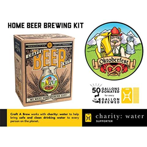 Craft A Brew - Oktoberfest Ale - Beer Making Kit - Make Your Own Craft Beer - Complete Equipment and Supplies - Starter Home Brewing Kit - 1 Gallon