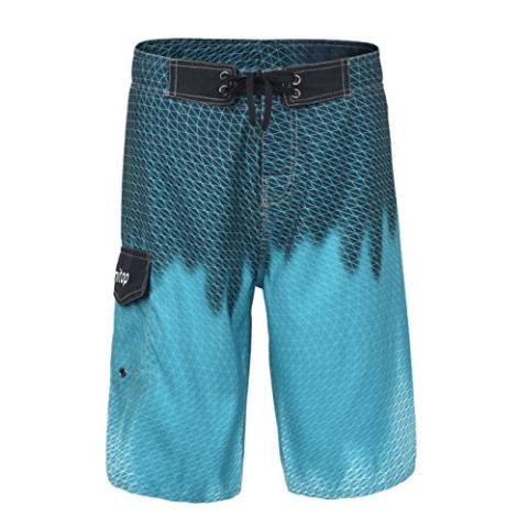 unitop Men's Swim Trunks Beachwear Quick Dry Hawaiian Printed