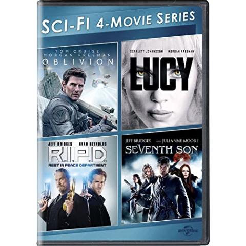 Sci-Fi 4-Movie Series (Oblivion / Lucy / R.I.P.D. / Seventh Son) [DVD]