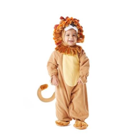 Spooktacular Creations Halloween Baby Lion Costume Toddler Set with Toy Zebra for Kids Deluxe Realistic Halloween Dress Up, Animal Themed Party (6-12 months)