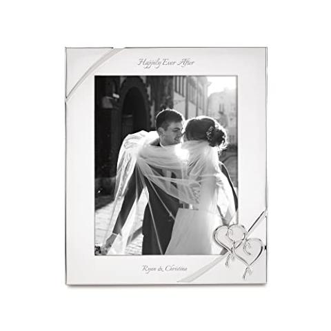 Lenox True Love Personalized 8x10 Picture Frame, Custom Engraved 8x10 Wedding Frame, Accessories and Gifts for the Bride and Groom, Couples, Newlyweds, Anniversaries and More