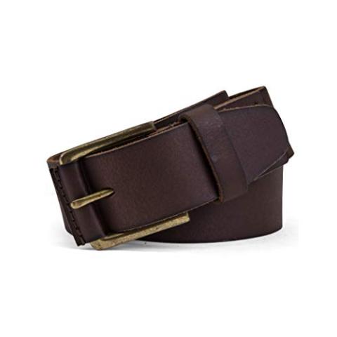 Timberland Casual Leather Classic Men Everyday Belts, Dark Brown, 34