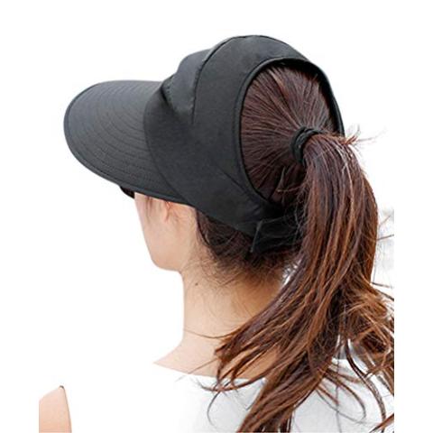 HINDAWI Sun Hats for Women Wide Brim UV Protection Sun Hat Summer Beach Packable Visor