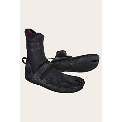 O'Neill Psycho Tech 3/2mm Split Toe Booties, Black