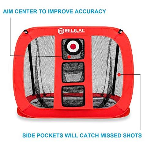 Pop Up Golf Chipping Net - Indoor/Outdoor Golfing Target Accessories for Backyard Accuracy and Swing Practice - Great Gifts for Men, Dad, Husband, Women, Kid, Golfers