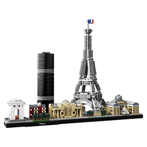 LEGO Architecture Paris Skyline, Collectible Model Building Kit with Eiffel Tower and The Louvre, Skyline Collection, Office Home Décor, Unique Gift to Unleash Any Adult's Creativity, 21044