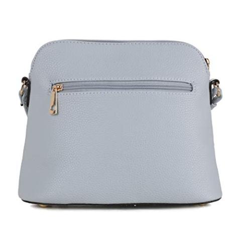 SG SUGU Lunar Lightweight Medium Dome Crossbody Bag Shoulder Bag with Tassel | Zipper Pocket | Adjustable Strap