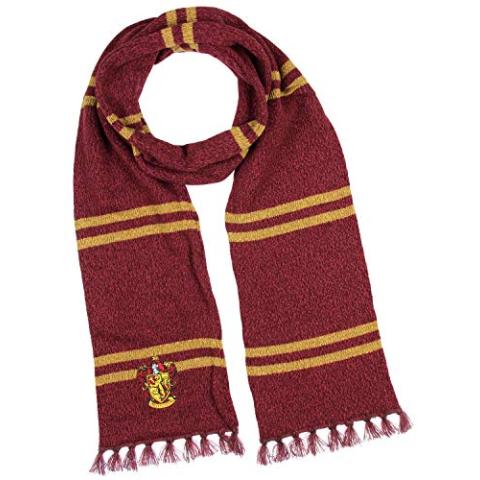 Bioworld Harry Potter Hogwarts Houses Knit Gryffindor Scarf & Pom Beanie Set