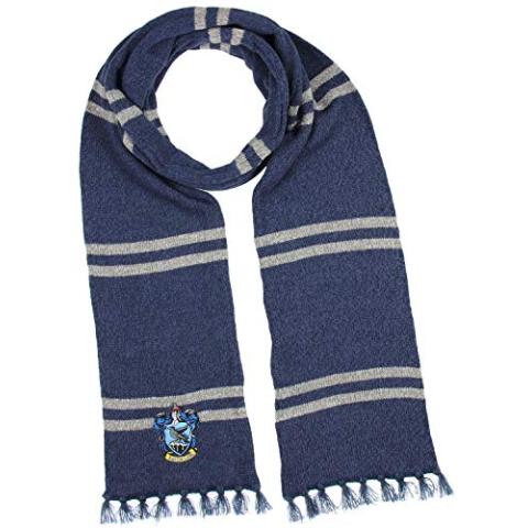 Bioworld Harry Potter Hogwarts Houses Knit Ravenclaw Scarf & Pom Beanie Set
