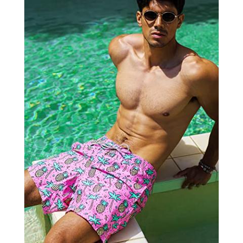 maamgic Mens Swim Trunks Quick Dry Swim Shorts with Mesh Lining Funny Swimwear Bathing Suits