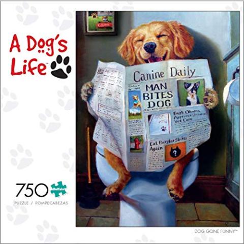 Buffalo Games - Dog Gone Funny - 750 Piece Jigsaw Puzzle Multicolor, 24"L X 18"W
