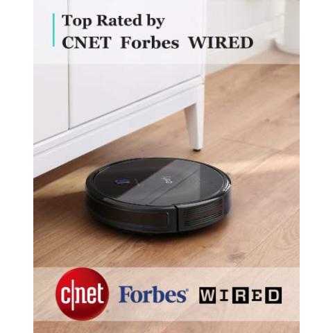 eufy Robot Vacuum 11S MAX, Super Thin, Powerful Suction, Quiet, Self-Charging Robotic Vacuum Cleaner, Cleans Hard Floors to Medium-Pile Carpets, Black