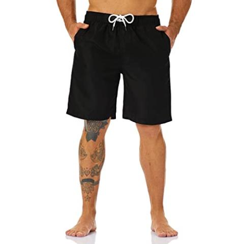 KAILUA SURF Mens Swim Trunks Long, Quick Dry Mens Boardshorts, 9 Inches Inseam Mens Bathing Suits with Mesh Lining