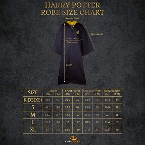 Cinereplicas Harry Potter - Hogwarts Robe Hufflepuff - XL - Official License