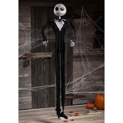 Disney The Nightmare Before Christmas Jack Skellington Full Size Poseable Hanging Character Decoration, Polyester, Multi