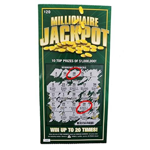 Prank Lottery Tickets and Scratch Cards Look Real - $1 Million Winning Ticket Gag Set