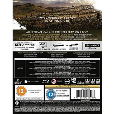 The Lord of the Rings: The Motion Picture Trilogy: Theatrical and Extended Collection [4K UHD]