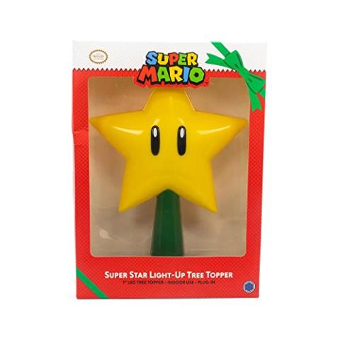 Tree Topper Mario Super Star Gen 2 Plug in Light Up Christmas