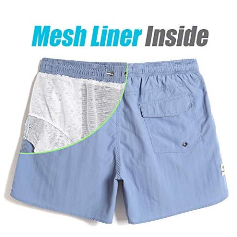 maamgic Mens Swim Trunks 5" with Mesh Lining Quick Dry Bathing Suits for Men Swim Shorts Swimwear