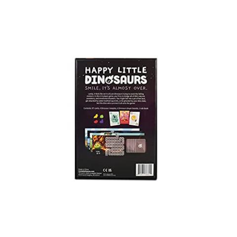 Happy Little Dinosaurs Base Game - Competitive Sabotage Funny Card Game For Kids, Teens, Adults - 2-4 Players, Hand Management