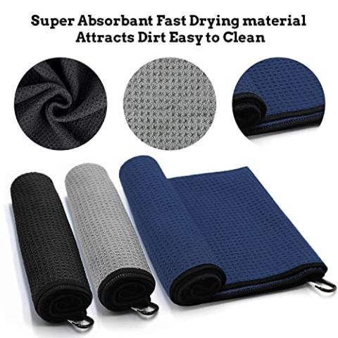 ToVii Golf Towel Golf Towels for Golf Bags for Men Golf Bag Towel Golf Accessories Golf Gifts for Men
