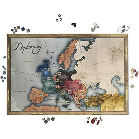 Hasbro Gaming Avalon Hill Diplomacy Cooperative Board Game, European Political Themed Strategy Game, Ages 12 and Up, 2-7 Players