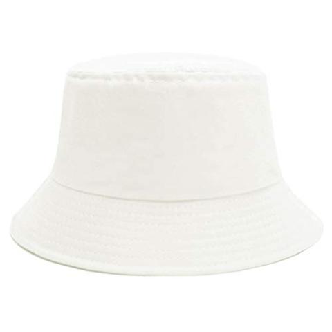 Sydbecs Bucket Hat for Women Men, Reversible Cotton Summer Sun Beach Cap Solid Color Style