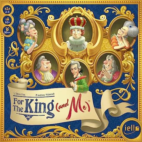 IELLO: for The King (and Me), Strategy Board Game, A Comical Theme That The Whole Family Will Love, Auction and Collection Mechanics, for Ages 10 and Up