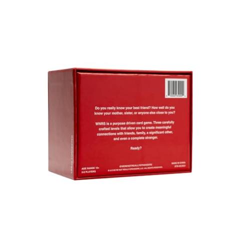 WE'RE NOT REALLY STRANGERS Card Game - 150 Conversation Cards for Adults, Teens, Couples, & Strangers - Fun Family Party Card Game & Icebreaker for Game Night or Date Night, Ages 15+, 2-6 Players