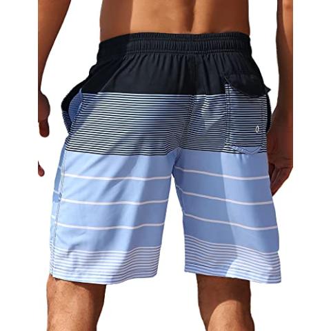 ELETOP Men's Swim Trunks Quick Dry Bathing Suit Swimming Board Shorts Mesh Lining Beach Swimwear