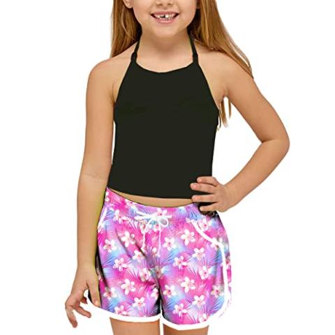Deerose Kids Summer Swim Shorts Quick Dry Swimming Board Shorts Active Beach Shorts 5-14 Years