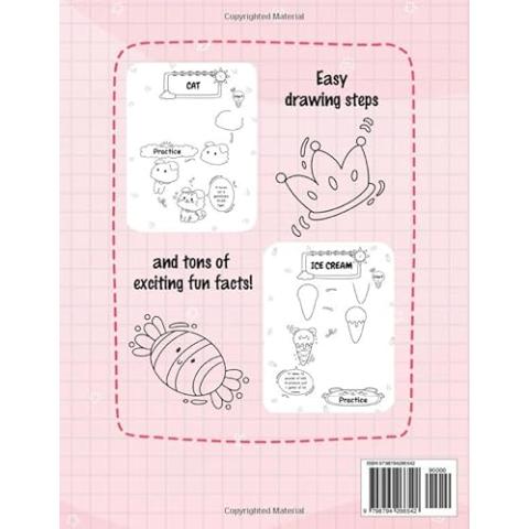 How To Draw 101 Cute Stuff For Kids: Simple and Easy Step-by-Step Guide Book to Draw Everything like Animals, Gift, Avocado and more with Cute Style