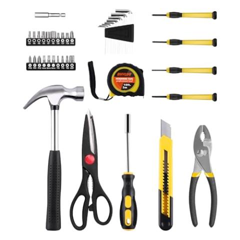 40-Piece Tool Set - General Household Hand Tool Kit with Plastic Toolbox Storage Case…
