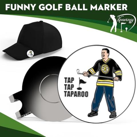 Golf Ball Marker with Magnetic Hat Clip Funny Great Golf Gifts Golf Accessories for Men Women Golfers Unique