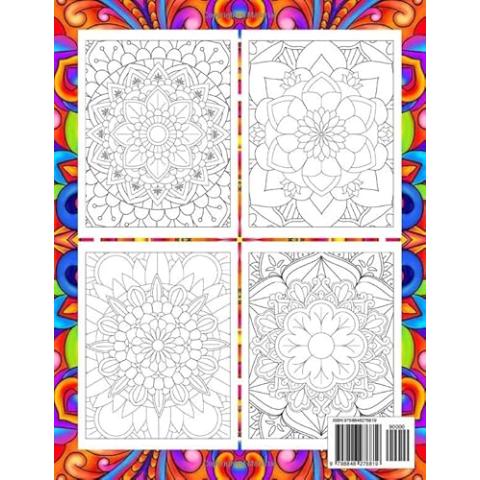 Mindful Patterns Coloring Book for Adults: An Easy and Relieving Amazing Coloring Pages Prints for Stress Relief & Relaxation Drawings by Mandala Style Patterns Decorations to Color