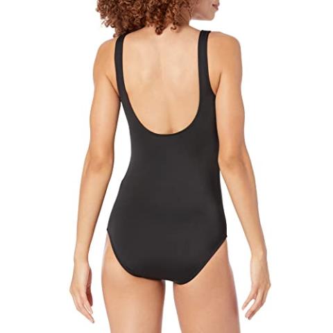 Amazon Essentials Women's One-Piece Coverage Swimsuit (Available in Plus Size)