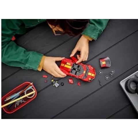 LEGO Speed Champions 1970 Ferrari 512 M Toy Car Model Building Kit 76914 Sports Red Race Car Toy, Collectible Set with Racing Driver Minifigure