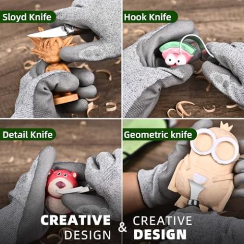 IMYMEE Wood Whittling Kit for Beginners-Complete Whittling Set with 4pcs Wood Carving Knives & 8pcs Basswood Wood Blocks-Perfect Wood Carving Kit Set-Includes Wood Carving Tools for Adults and Kids