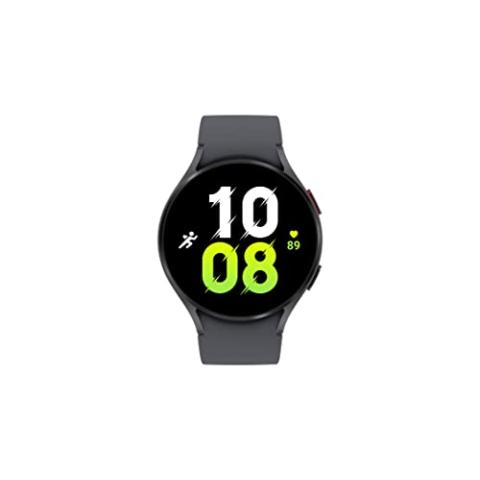 SAMSUNG Galaxy Watch 5 44mm Bluetooth Smartwatch w/Body, Health, Fitness and Sleep Tracker, Improved Battery, Sapphire Crystal Glass, Enhanced GPS Tracking, US Version, Gray (Renewed)