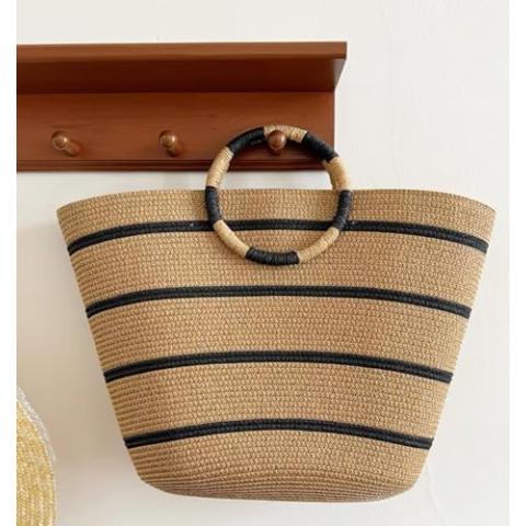 Straw Bag Straw Handbags Tote Bag for Women Straw Tote Bags Rattan Woven Straw Beach Bags for Women Beach Tote Bag