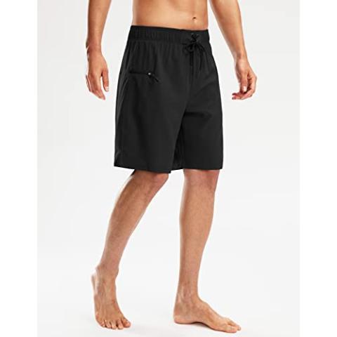 Pinkbomb Men's Swim Trunks with Compression Liner 9 Inch Quick Dry Swimsuit Swimming Swim Board Shorts for Men with Pockets