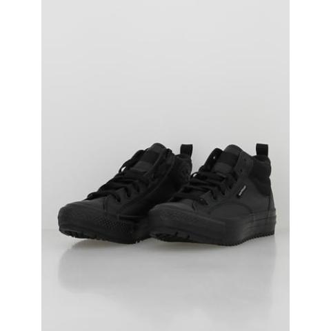 Converse Unisex Chuck Taylor All Star Malden Street Mid High Sneaker Boot Leather - Lace up Closure Style - Black