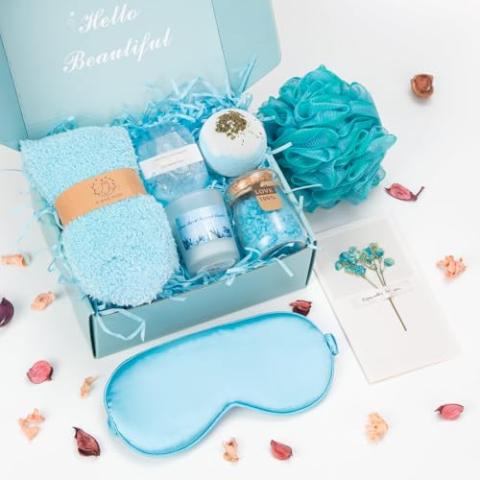 Relaxing Spa Kit Gift Basket Set - Birthday Gifts for Women - Gift for Wife, Mom, Sister, Girlfriend, Friends