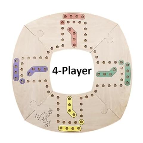 Board Game | Old-Fashioned Fun for 2–12 Players | Made in The USA | Durable Wooden Pieces to Last a Lifetime | Family Game Night (6-Player)