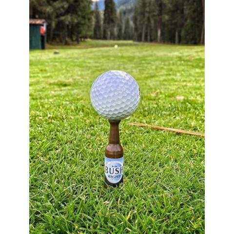 Beer Bottle Golf Tees, Virtually Unbreakable and Recyclable Plastic Golf Tee 6 Pack, Golf Gift for Men, Bachelor Party Novelty Gift, for Golfers,3-1/4" Tall